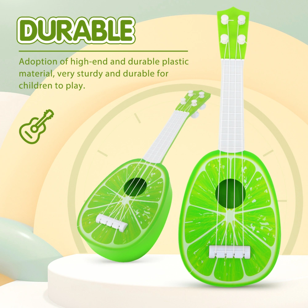 Ukulele Early Musical Learning Toy Plastic Instrument Guitar Model for Kids Playing