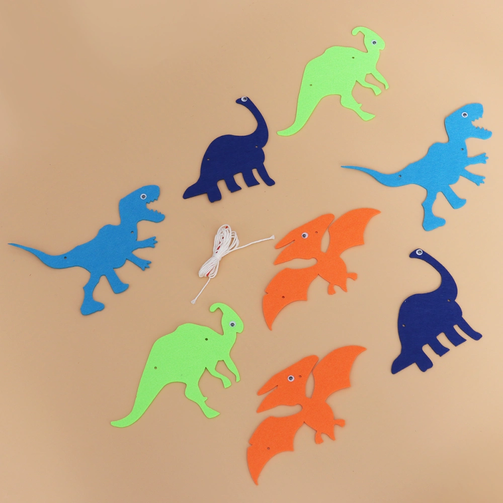 Dinosaur Nonwovens Banner Creative Animal Dinosaur Decor Banner for Home Birthday Party