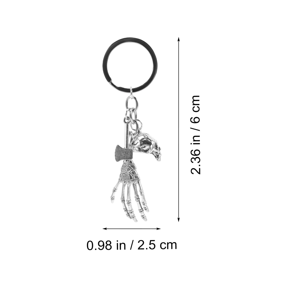 Skull Keychain Punk Style Skull Skeleton Ghost Claw Key Chain Fashion Key Ring