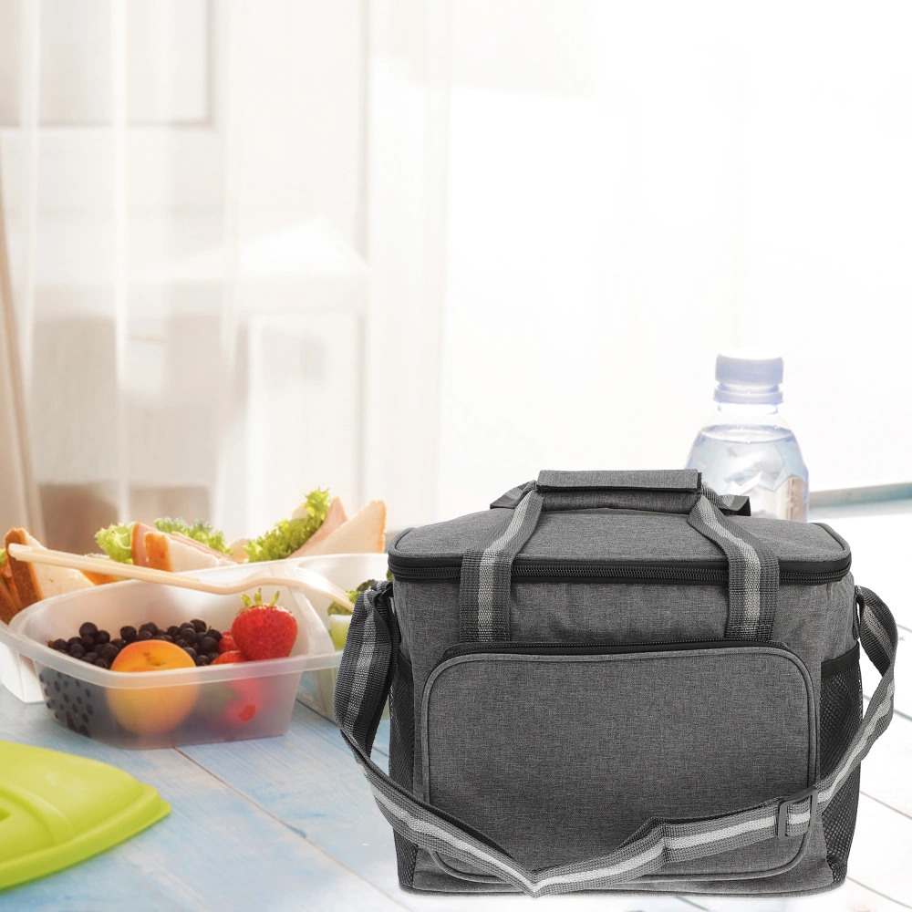 Lunch Bag Lunch Box Container Handheld Large Capacity Zipper Insulated Lunch Bag