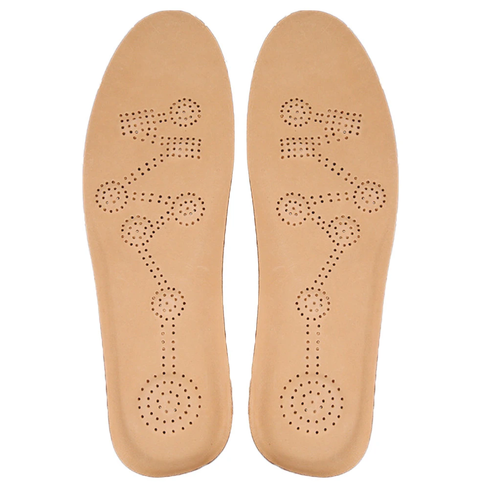 1 Pair of Magnet Therapy Insoles Massage Insoles Breathable Shoe Cushion for Men Women - Size 44