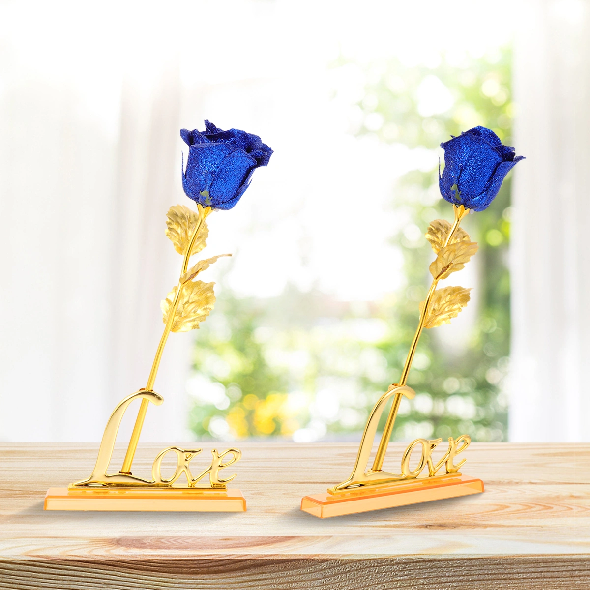 1 Set Rose Love Alphabet Adornment Desktop Ornament Delicate Valentine Gift