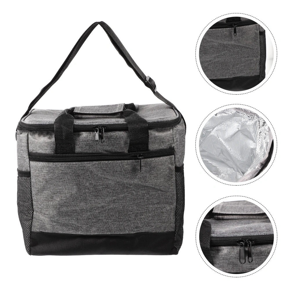 Insulated Picnic Bag Large Capacity Food Container Thermal Cooler Bag Outdoor Picnic Pouch