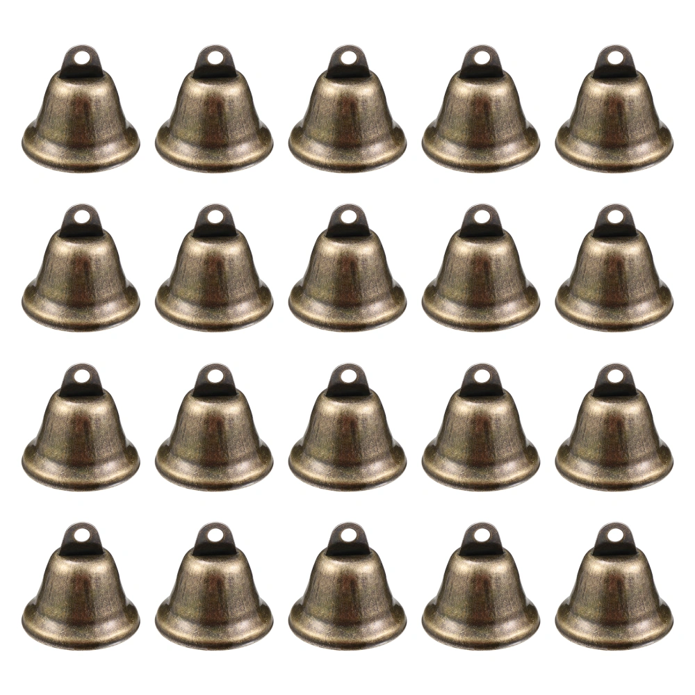 Supvox 20pcs 38mm Copper Bells Metal Hand Bells with Crisp Sound Hanging Bell Pendants for Party Decoration