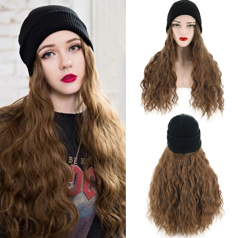 Elegant Wool Hat Hair Wig Stylish Hair Accessories Natural Looking Exquisite Wig Cover for Ladies Women (dm-105)