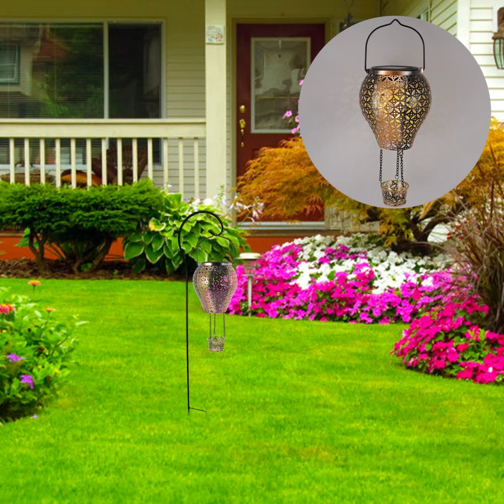 Outdoor Solar Light Hollow Projection Lamp Garden Landscape Lamp Hanging Light