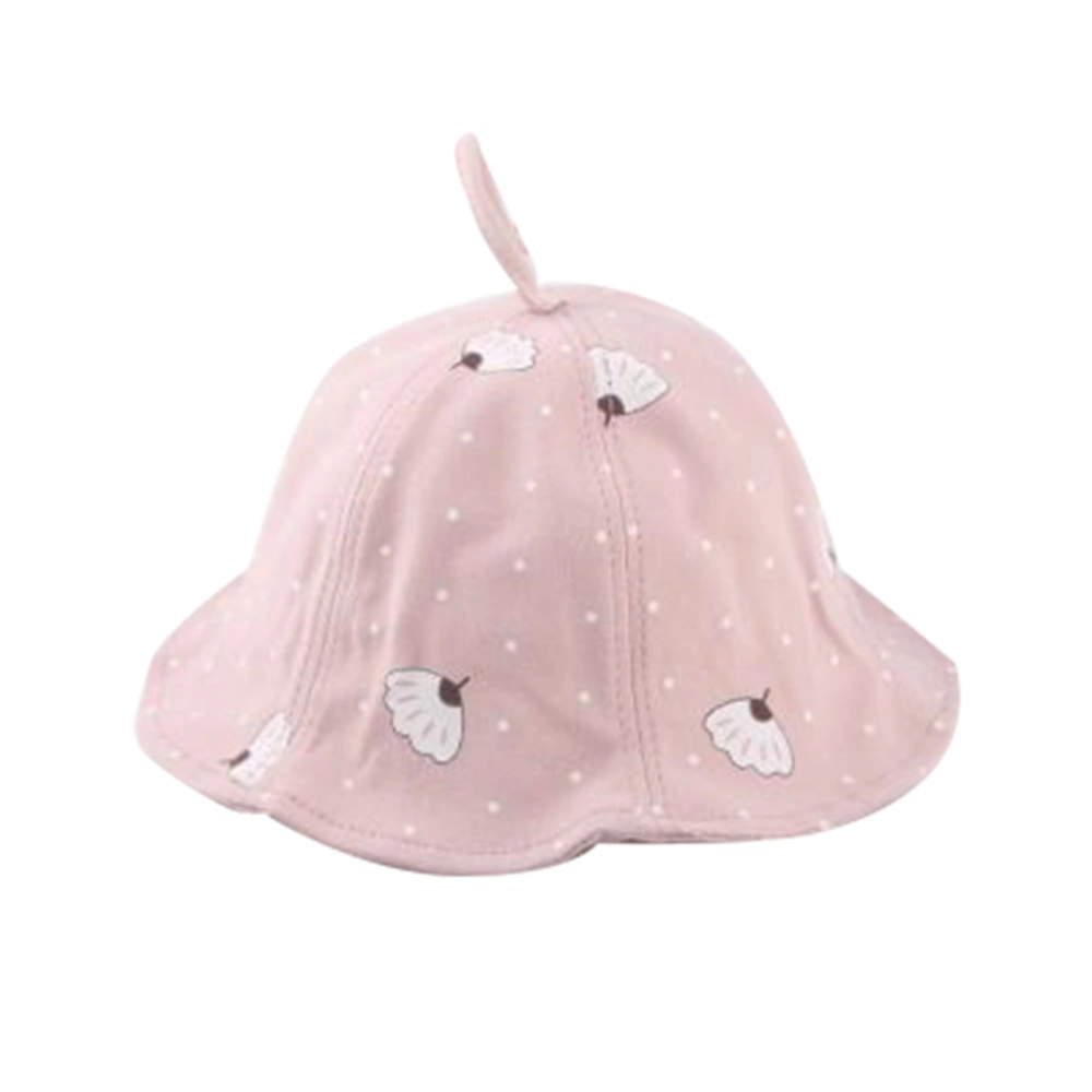 Kids Casual Sunhat Fisherman Hats Outdoor Bucket Hat for Spring Autum (Star, Pink)