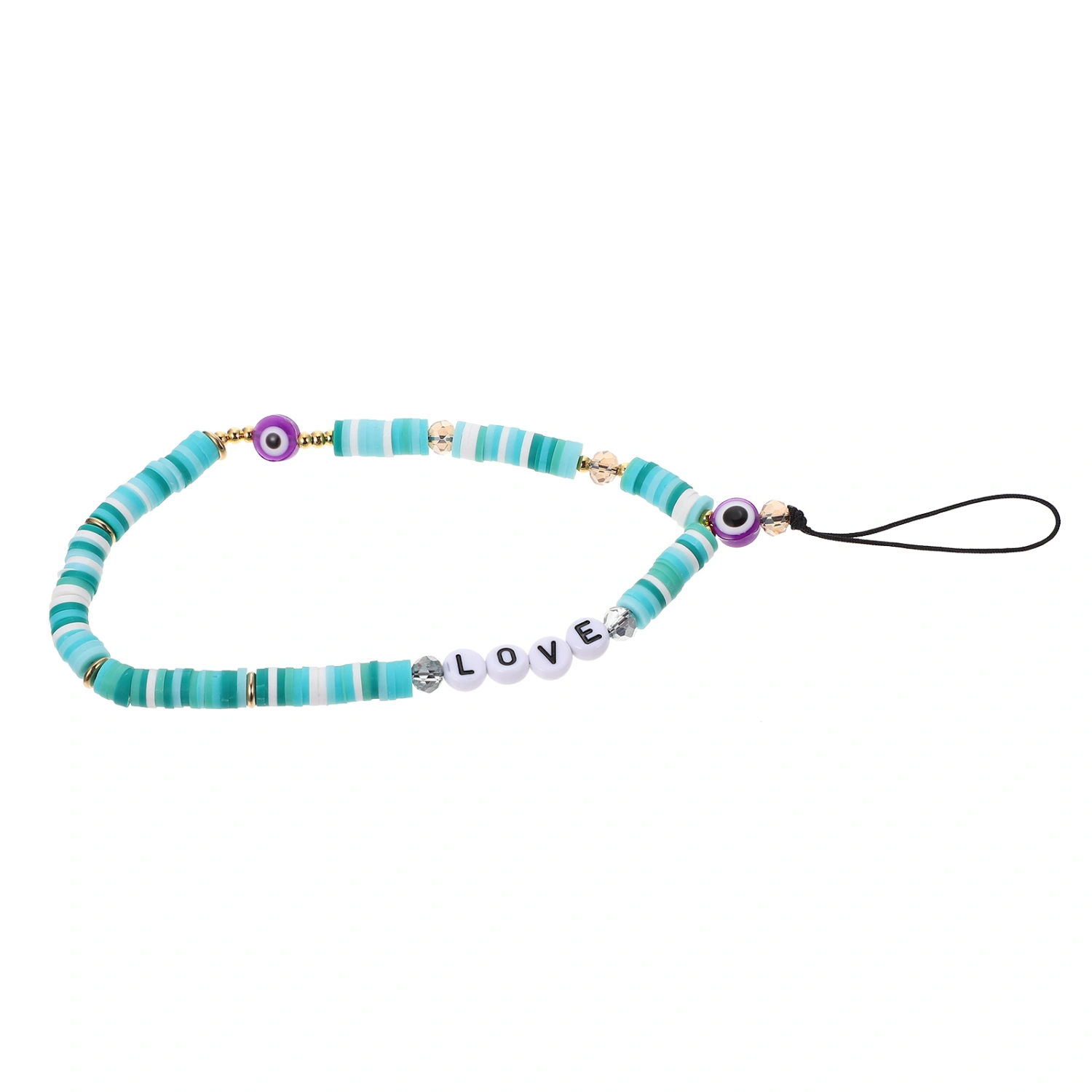 Acrylic Beaded Phone Strap Beaded Phone Lanyard Phone Hanging Wrist Strap