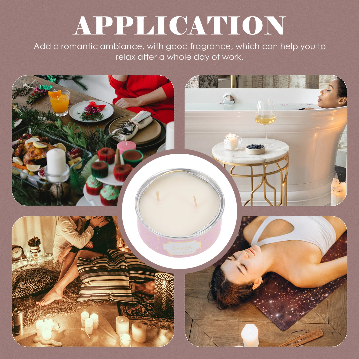 Soybean Wax Aroma Candle Decorative Aroma Candle Prop Desktop Scented Candle