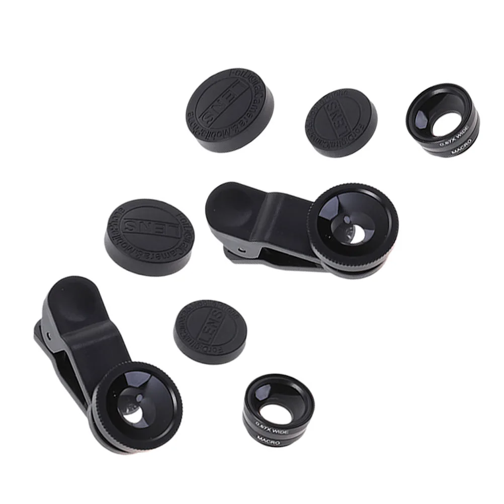 2PCS Lens Universal Mobile Phone Lens Super Wide Angle Lens Macro Lens