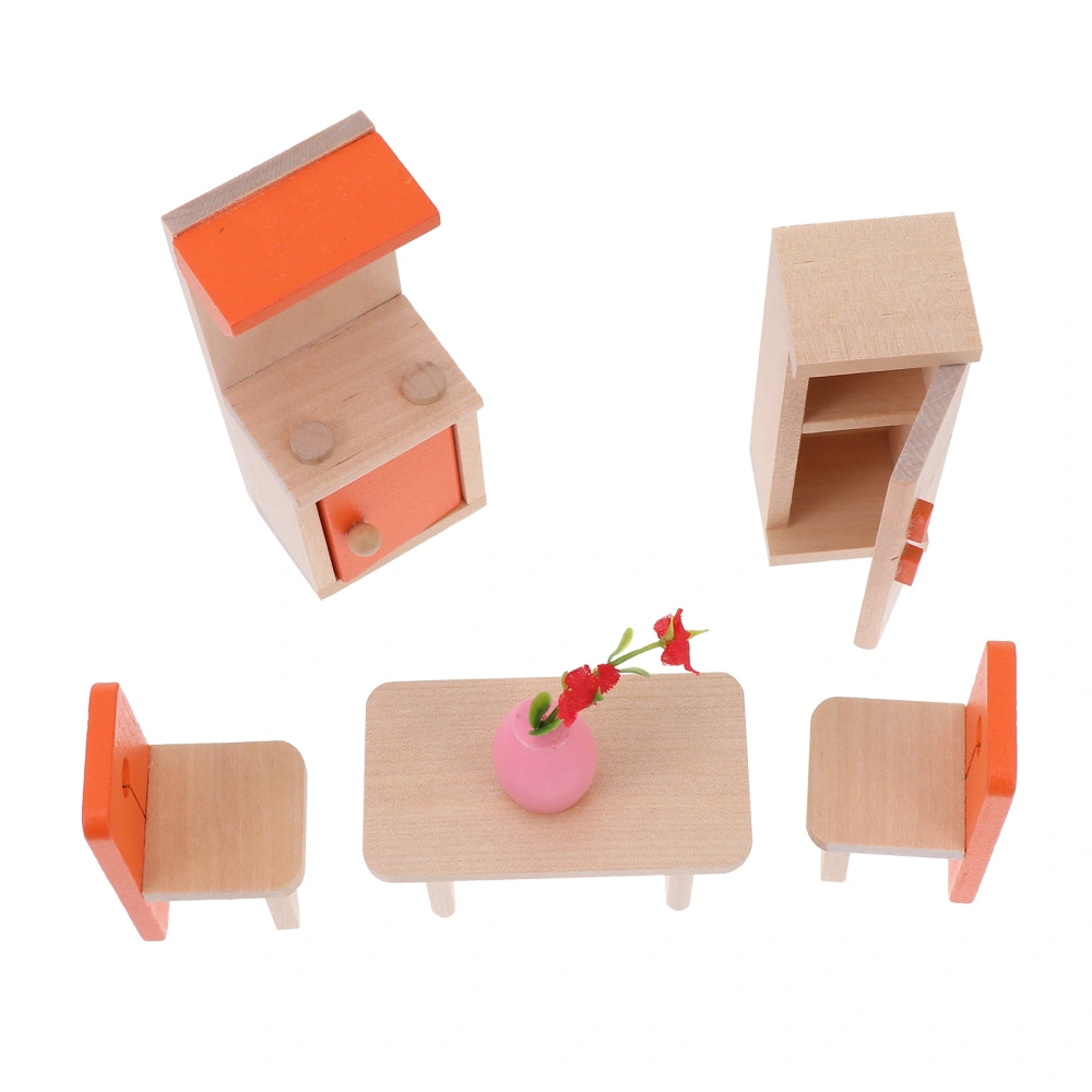 1 Set Kids Role Play Mini Kitchen Playset Toys Simulated Kitchen Decoration