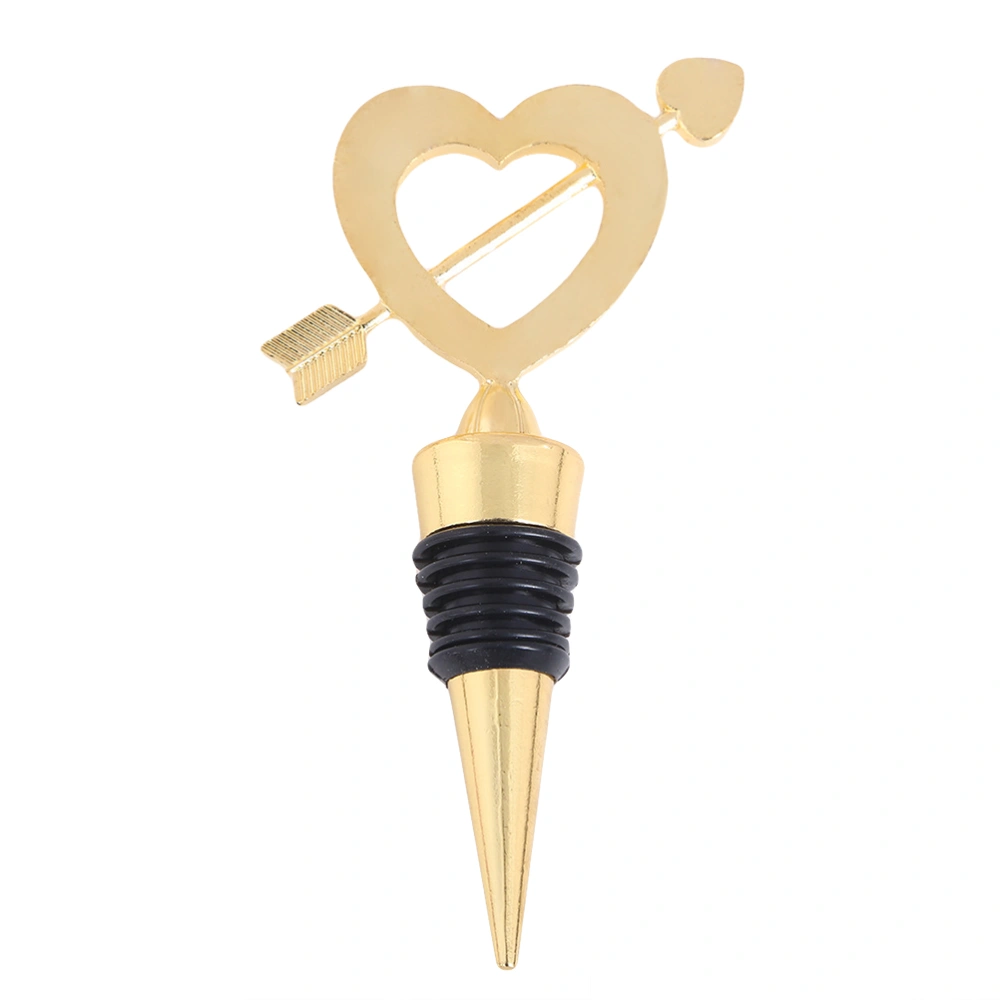 1Pc Valentine's Day Metal Heart Shape Wine Bottle Stopper Practical Wedding Gift