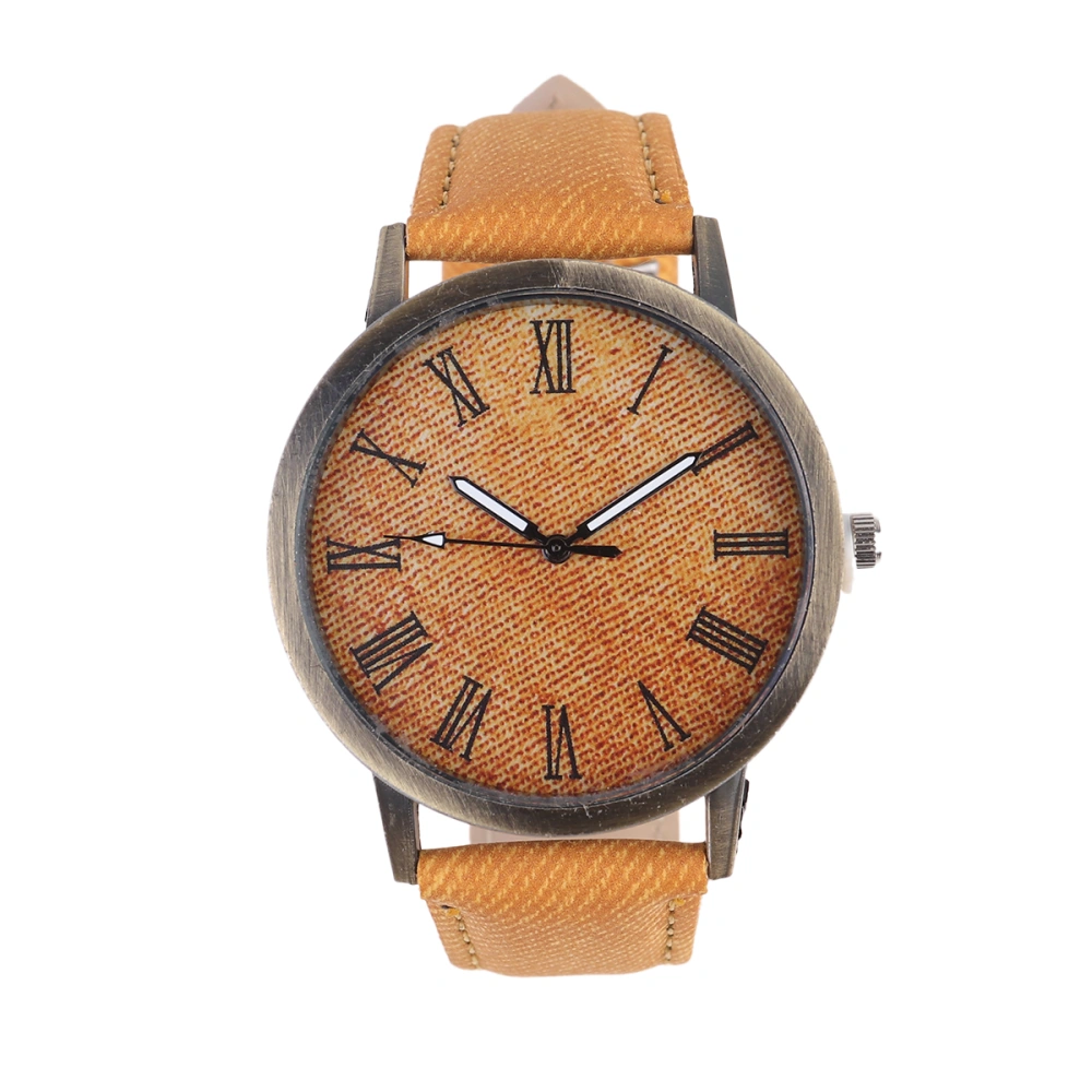 Canvas Watch Fashion Wrist Watch Fashion Quartz Watch Delicate Wrist Decoration Orange