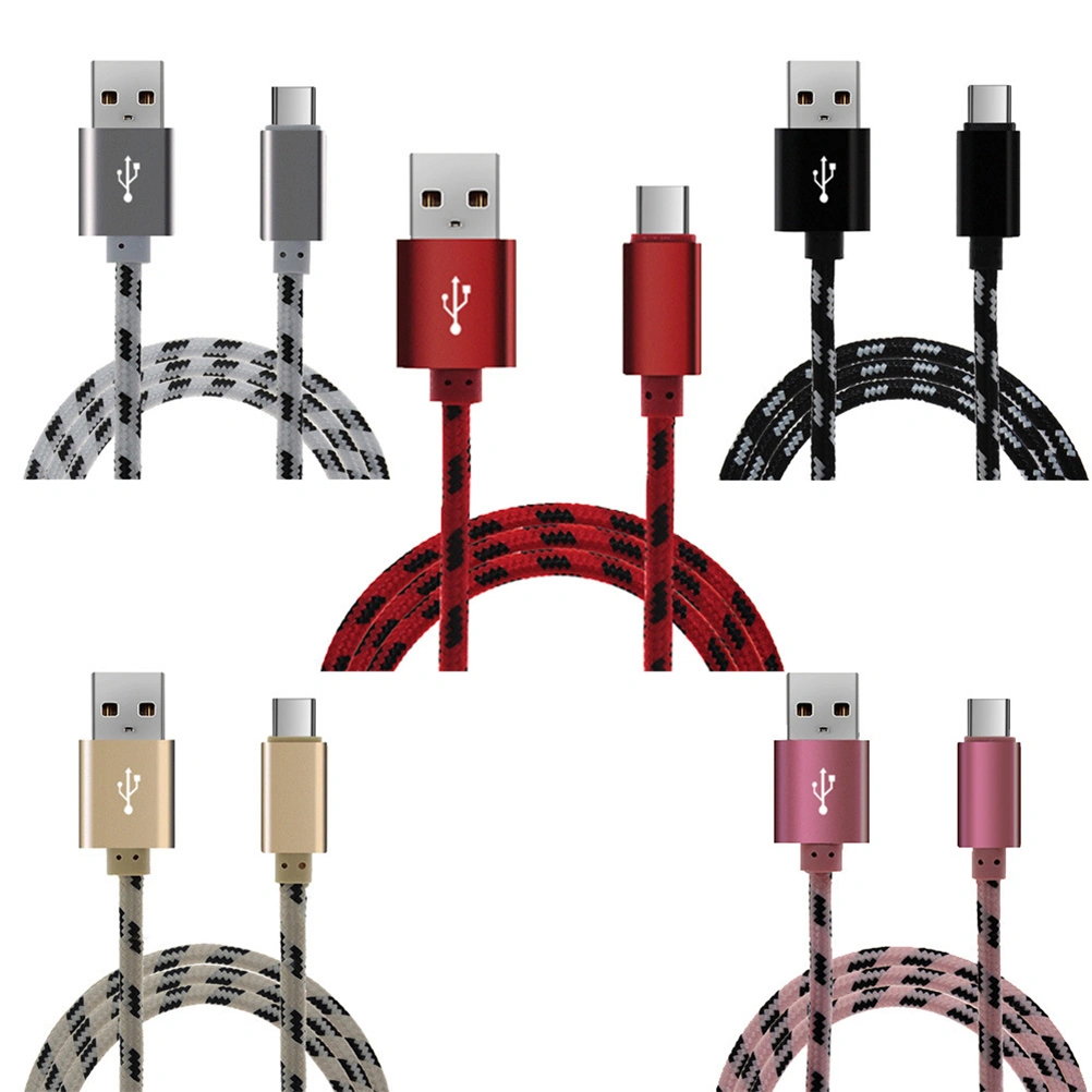 1 Meter 2A Charger Cable Nylon Braided Micro USB Data Sync and Charging Cable for Android Phones Tablets Galaxy S7/ S6/ Pixel 2/ Xperia X LG G5/ V10/ V20/ Lumia 950/ 950 XL (Black)