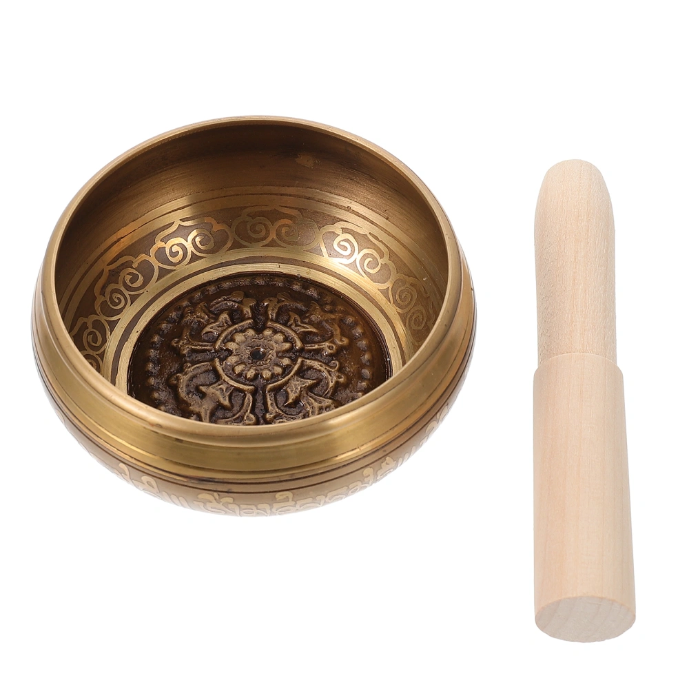 1Set Buddha Sound Bowl Yoga Meditation Therapy Bowl Chanting Bowl with Mallet