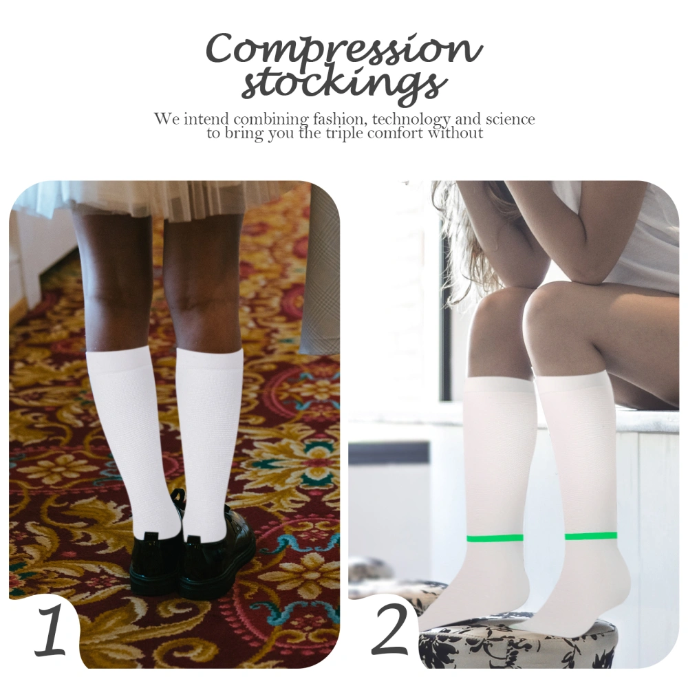 1 Pair of Professional Compression Socks Comfortable Support Hoses Breathable Medical Socks