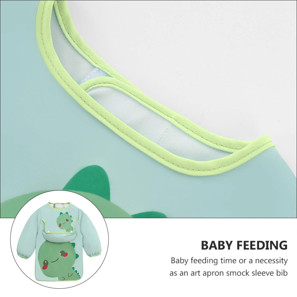 Baby Eating Smock Cartoon Baby Aprons Lovely Infant Water-proof Smock with Bib