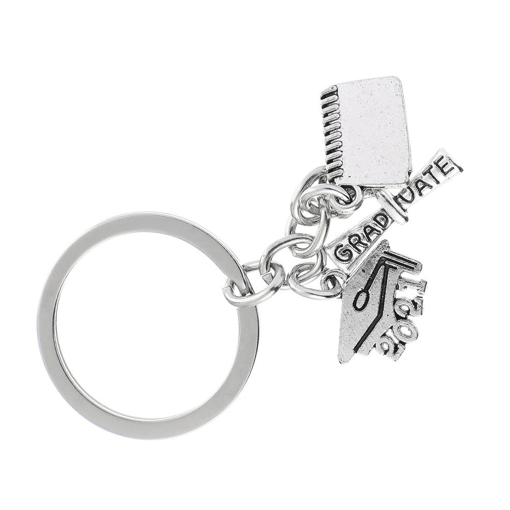 1pc Graduation Theme Key Chain Gift Bachelor Shaped Key Pendant Present