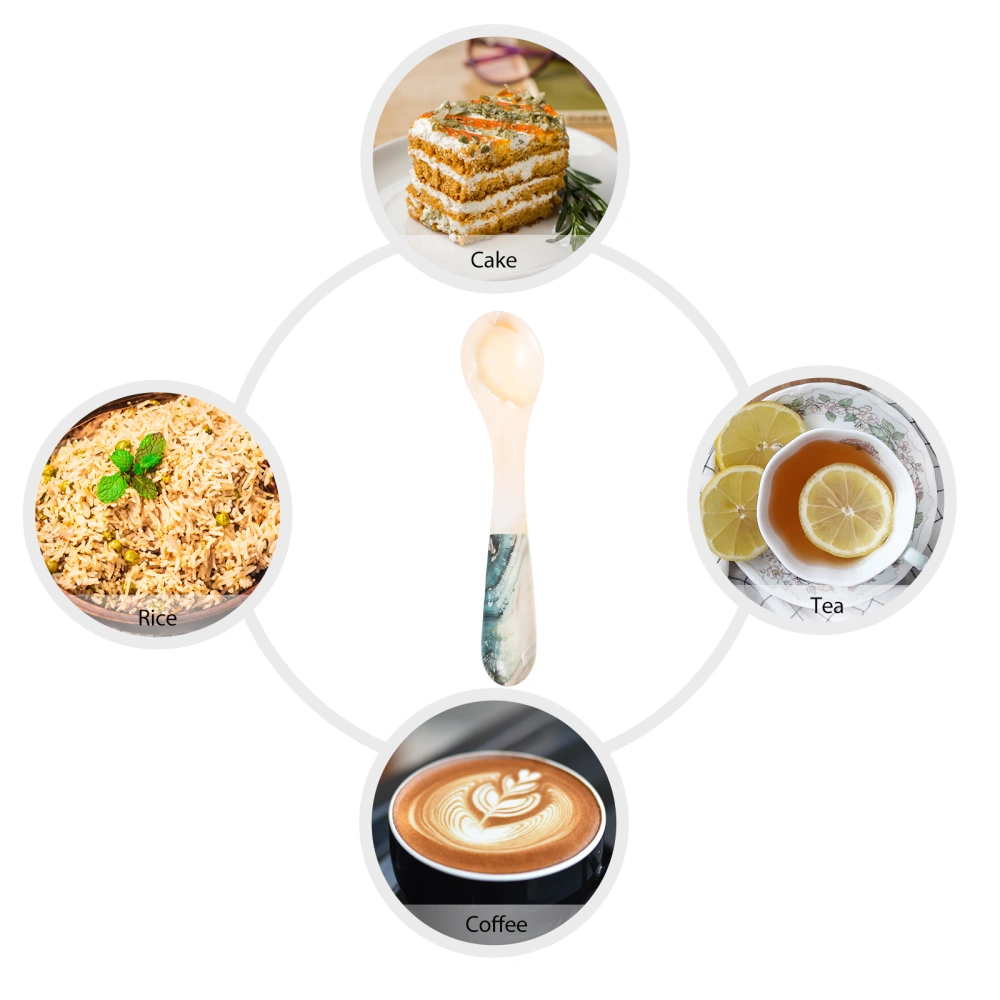 Multi-functional Caviar Spoon Shell Spoon Coffee Stirring Spoon for Home