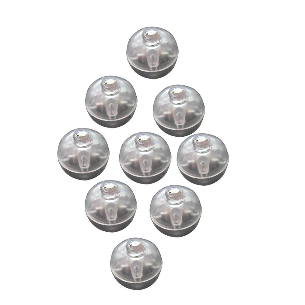50 Pcs Round Ball Tumbler LED Balloon Lights Mini Luminous Lamps for Lantern Bar Christmas Wedding Party Decoration (White Light)