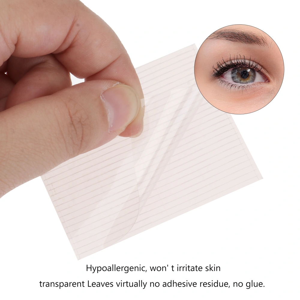 4 Sheets/200pcs Ultra Invisible Double Sided Sticky Double Eyelid Tapes Stickers for Women Girls