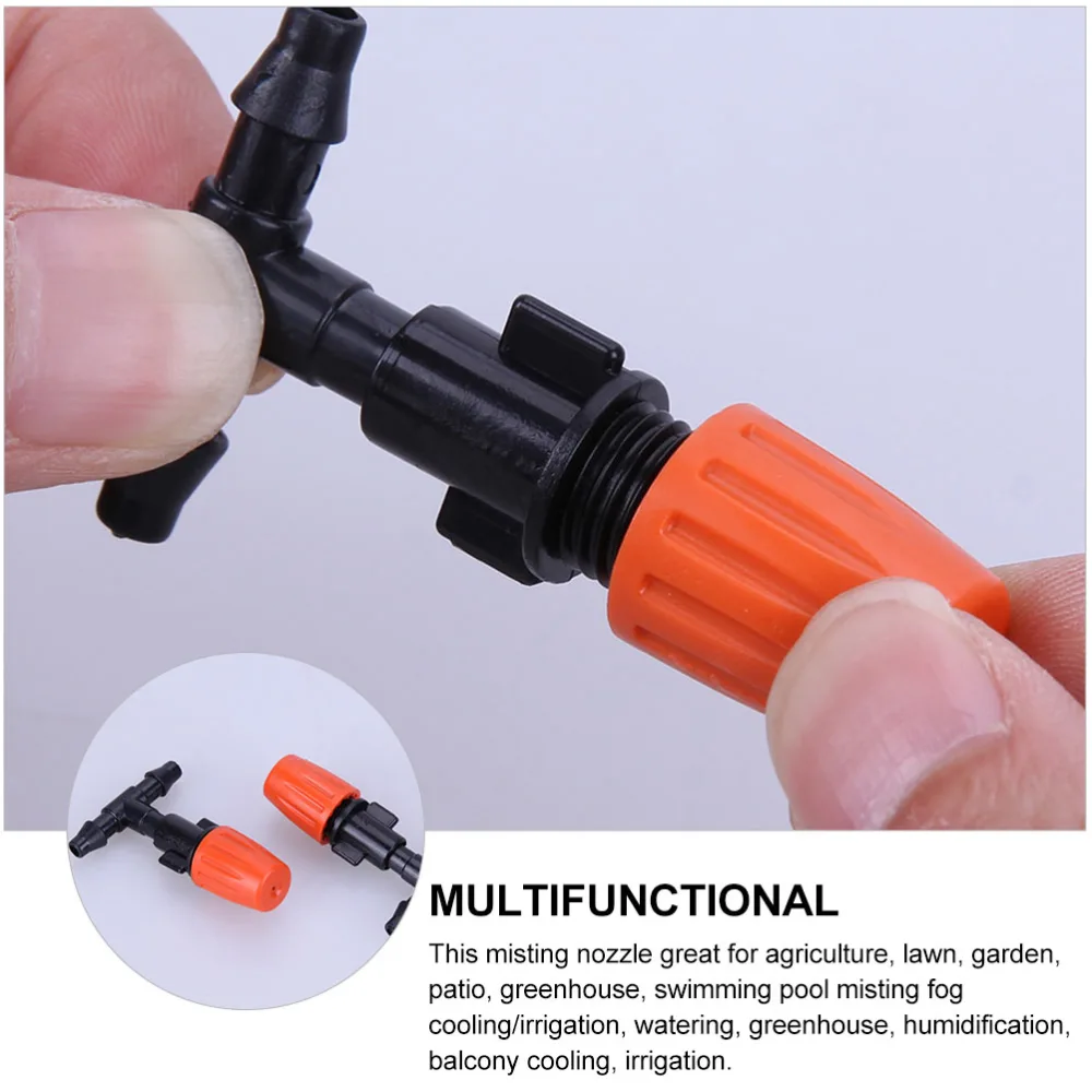 20pcs Micro Spray Adjustable Flow Irrigation Dripper Garden Sprinkler Nozzle