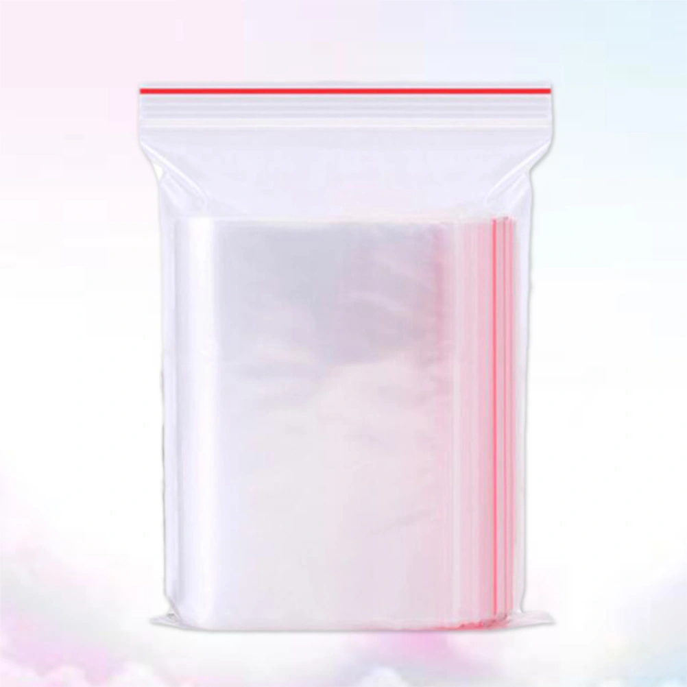 100pcs 10x15cm Sealing Bags Zipper Poly Bags Clear Resealable Transparent Storage Bags Dispenser Bag