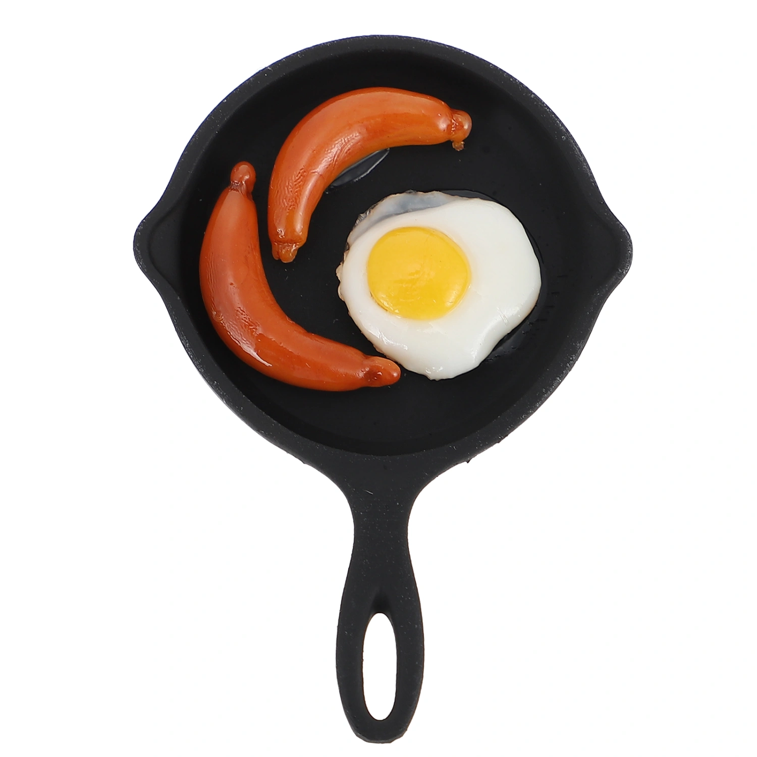 Miniature Iron Frying Pan Kitchen Scene Model Pan Imitation Cookware for Kids