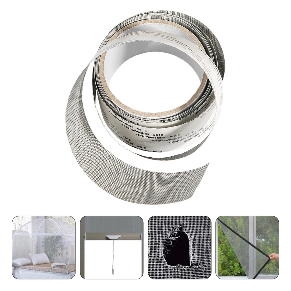 2 Rolls Anti-mosquito Window Screen Repairing Tapes Simple Window Hole Stickers