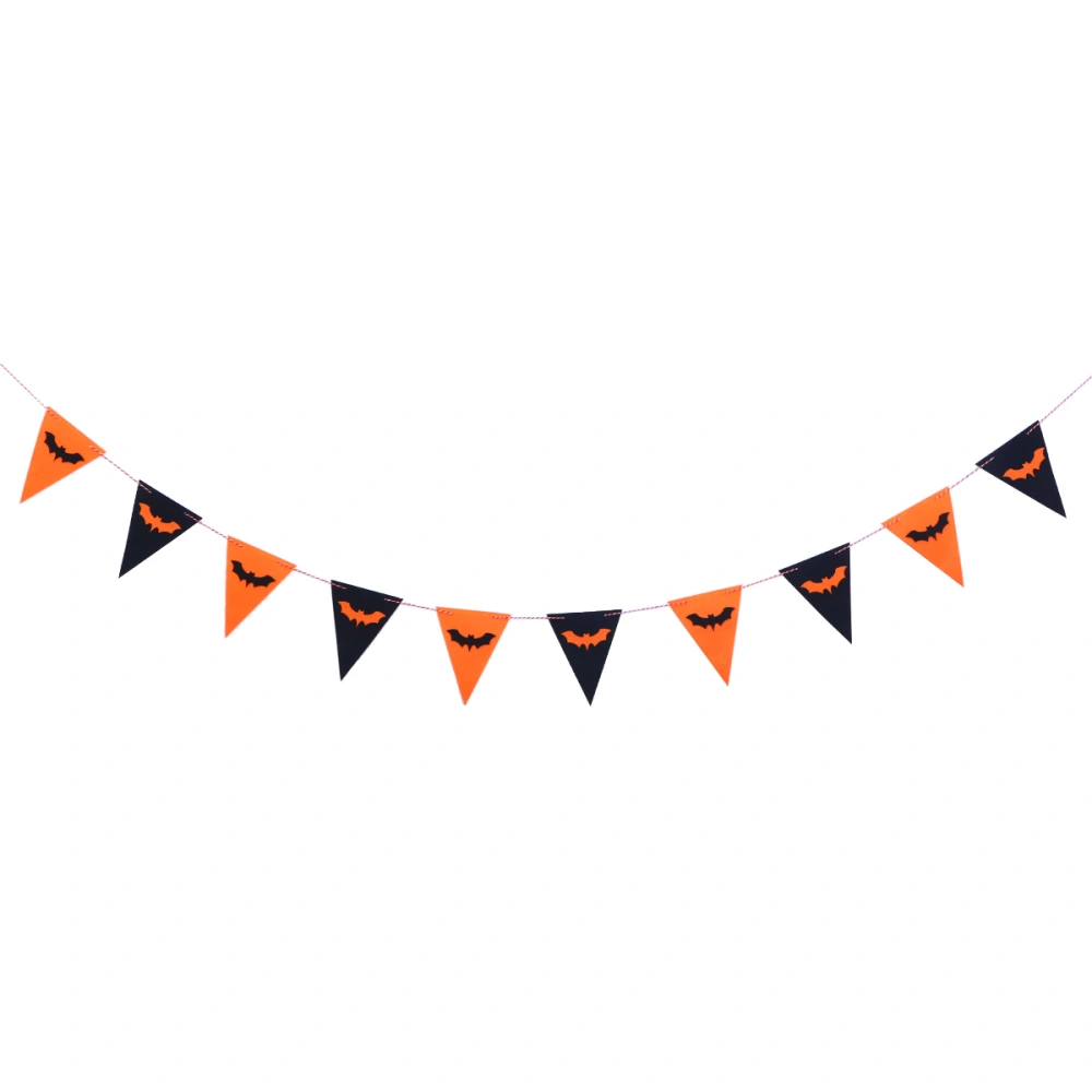 Halloween Felt Cloth Flags Bunting Garland Flags Banner Indoor Outdoor Decoration for Festival Party