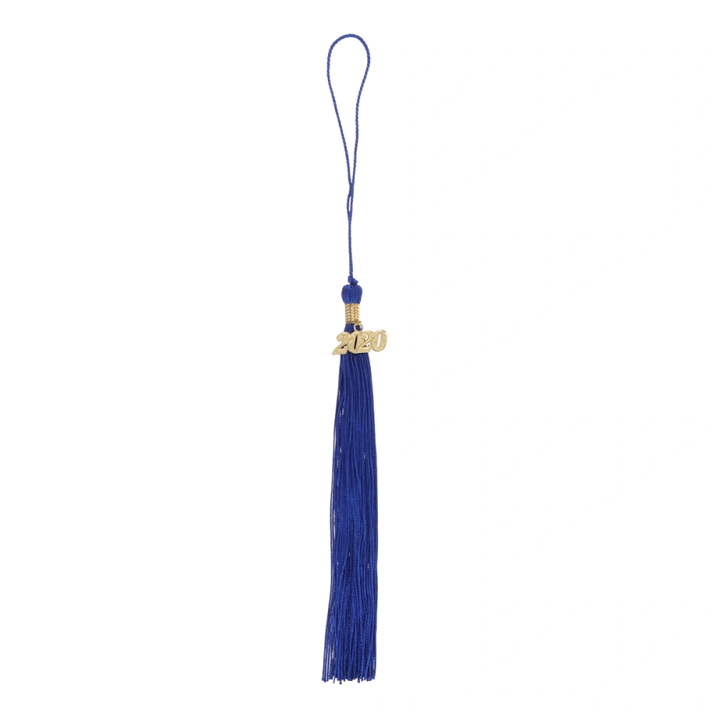 40cm Doctor Bachelor Hat Tassel Hanging Ear Clothing Graduation Accessories Hanging Pendant Tassel(Blue)