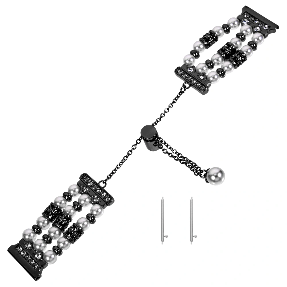 Pearl Watchband Watch Bracelet Strap Decorative Watch Chain Pearl Chain Watchband