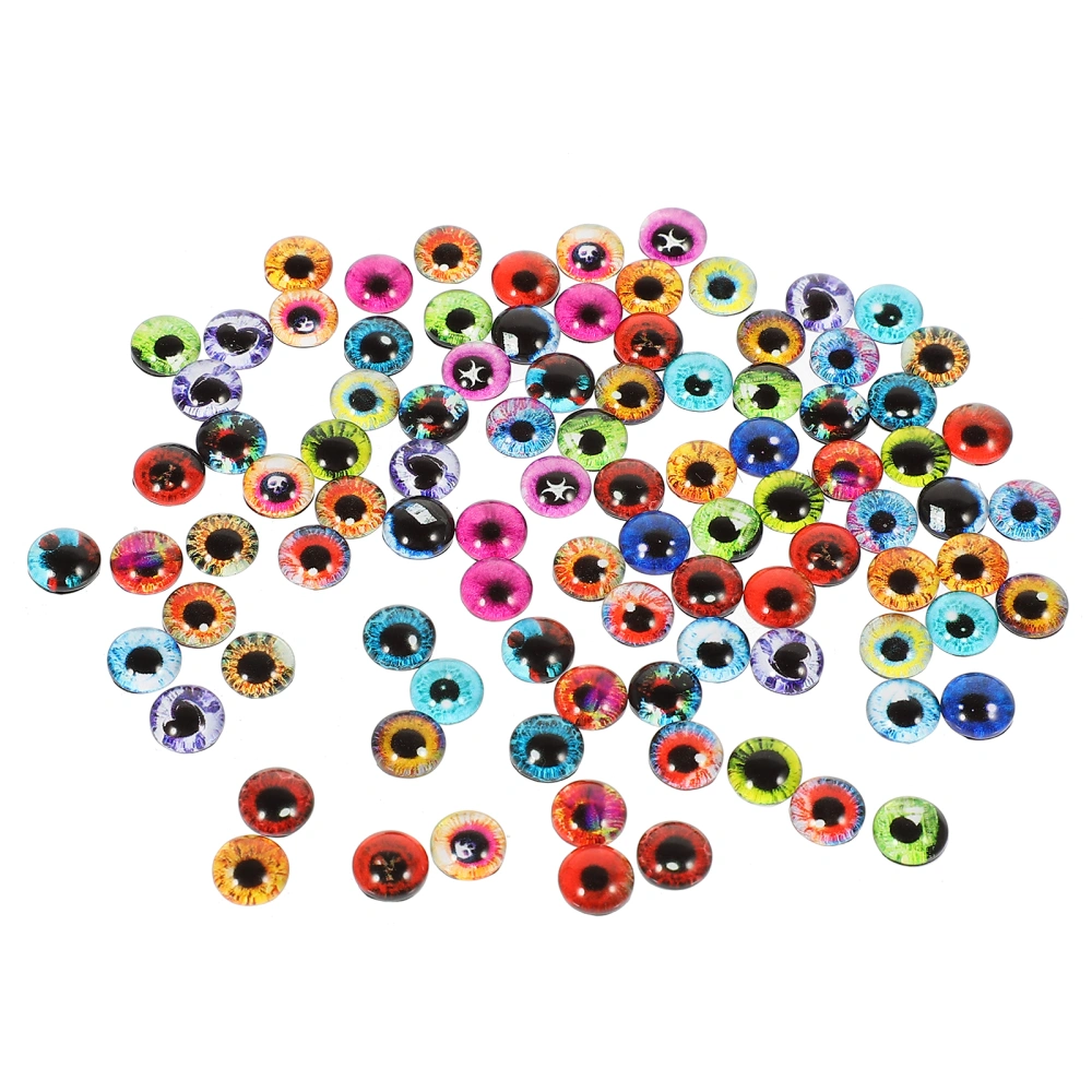 100pcs Glass Eyeball Patches Eye Ball Patches DIY Jewelry Making Patches