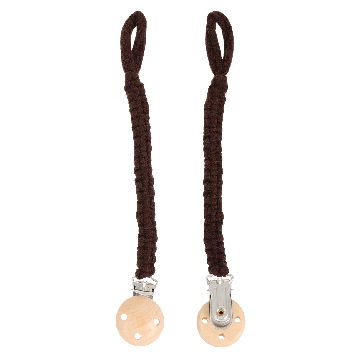 1pc Baby Dummy Clips Pacifier Clip Holder Hand-Woven Cotton Pacifier Chain