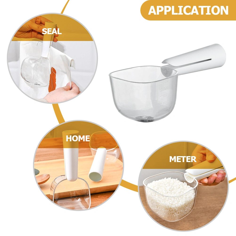 Plastic Rice Measuring Cup Kitchen Measurement Tool Flour Measuring Cup With Scale