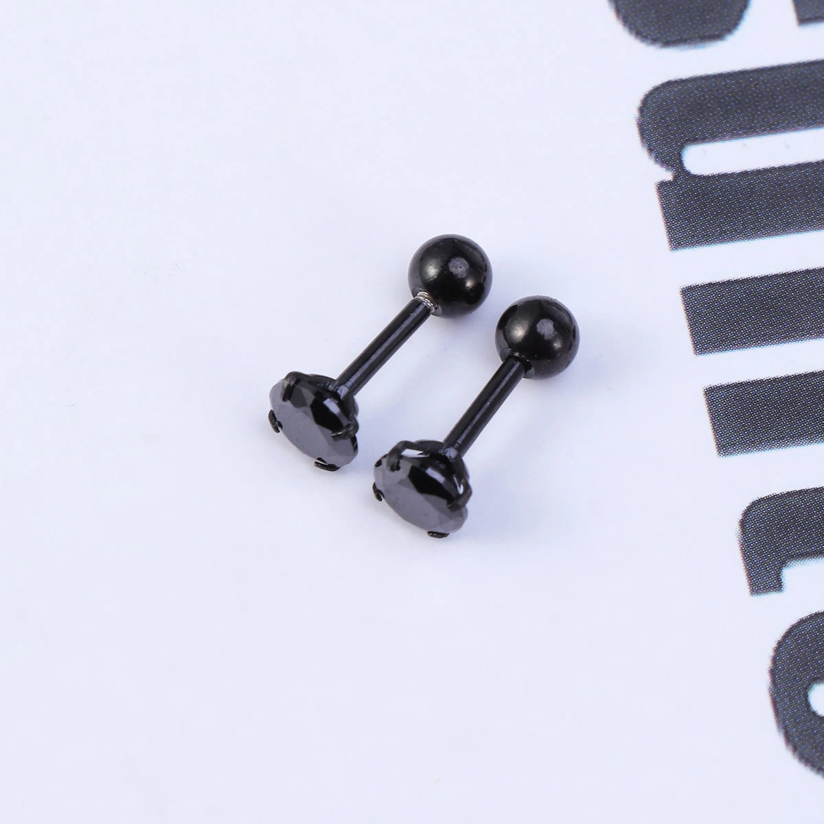 5 Pairs Stainless Steel Barbell Ear Cartilage Tragus Helix Stud Earring Piercing Surgical Steel Zircon Multicolor Ear Studs