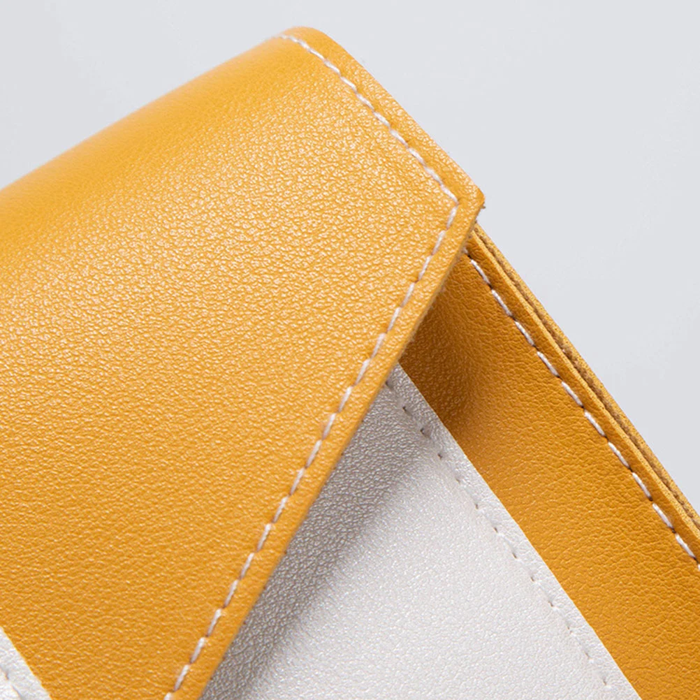 1Pc Chain Bag Retro Shoulder Bag Simple Stone Pattern Handbag Storage Bag for Woman （Yellow）