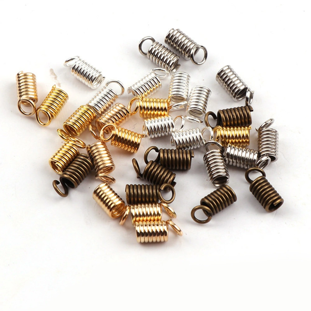 5 Packs DIY Jewelry Accessories Necklace Bracelet Crafts Connectors Connecting Spring Buckles for Home Shop Golden (4x10mm)