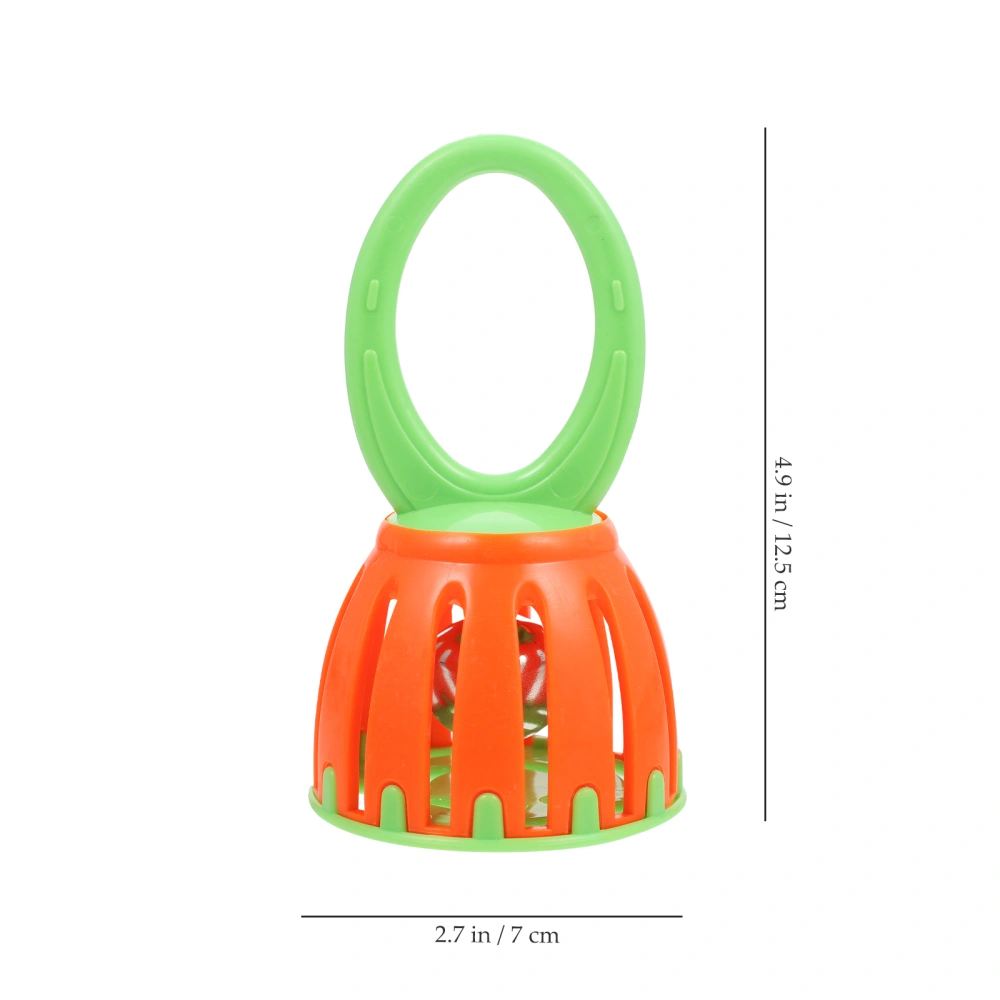 1pc Plastic Lantern Shaped Hand Bell Infant Rattle Toys for Children (Red)