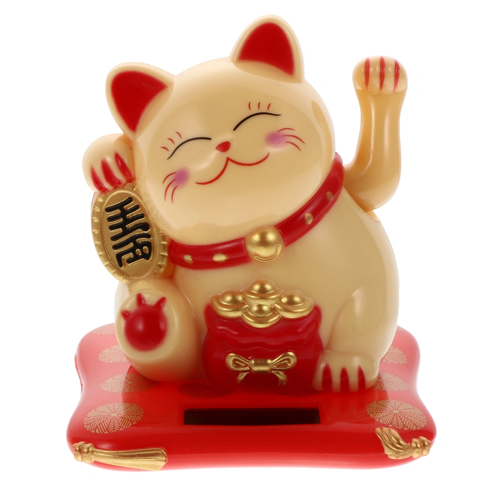 1 Pc Fortunate Cat Fortune Cat Ornament Lovely Cat Desktop Decor Home Decoration