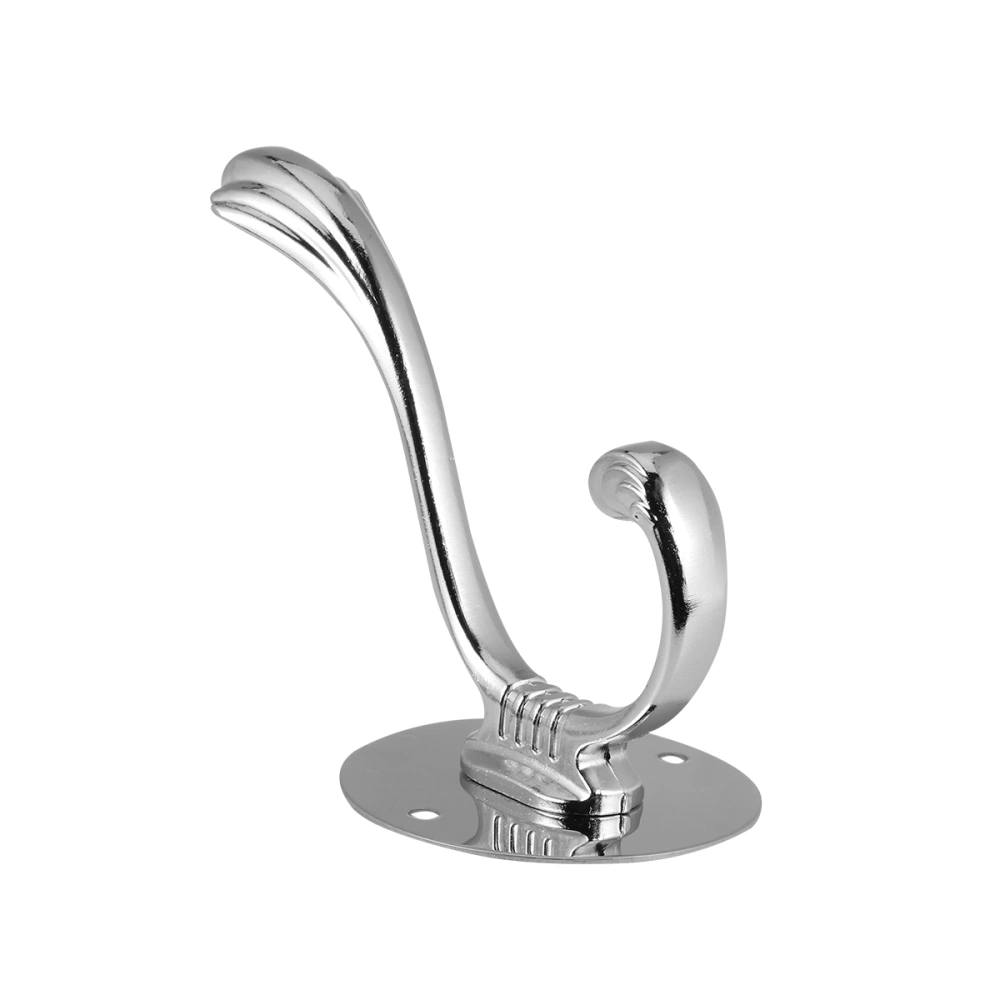 1pc Stainless Steel Coat Hook Single Hook Thickening Towel Hook for Home Silver