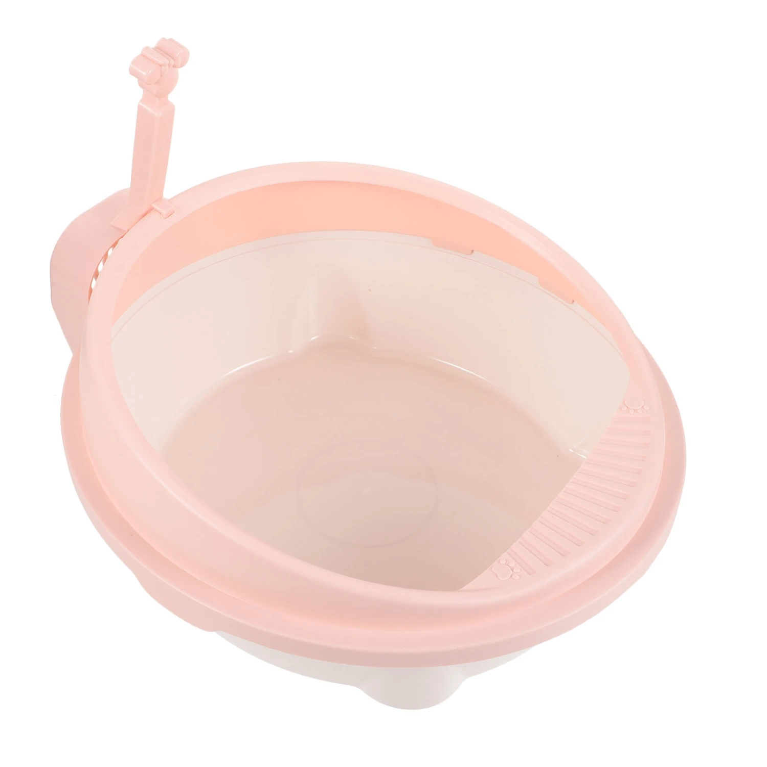 1 Set of Cat Litter Box Semi-Enclosed Cat Litter Container with Shovel Cat Litter Storage Box