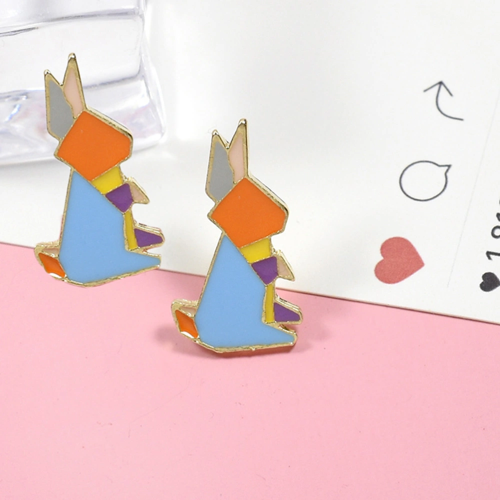 3pcs Enamel Pin DIY Cartoon Animal Rabbit Brooches Pin Badges for Clothing Bags Backpacks Jackets Hat(XZ014)