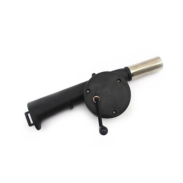 Outdoor BBQ Barbecue Manual Blower Camping Tool (Black)