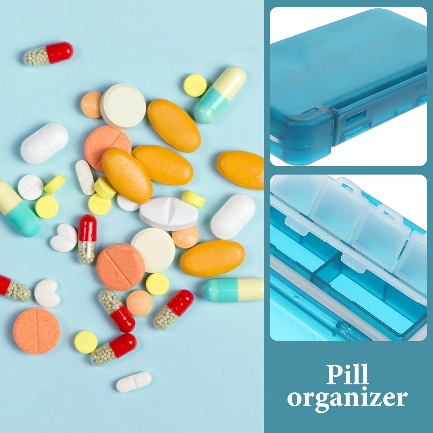 Travel Pill Case Pill Storage Case Portable Pill Organizer Sealing Pill Holder Weekly Pill Case Small Pill Case