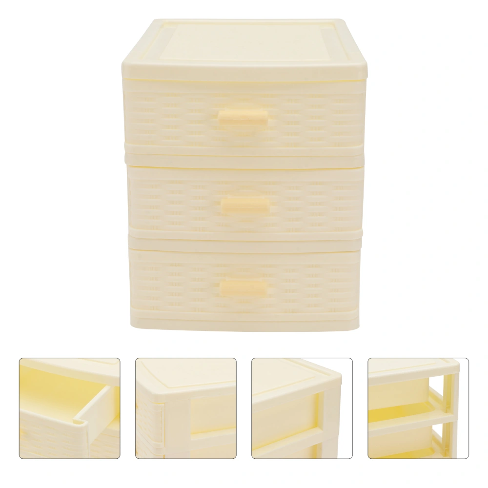 1Pc Desktop Storage Box Drawer-type Box Multi-layer Jewelry Case for Girl