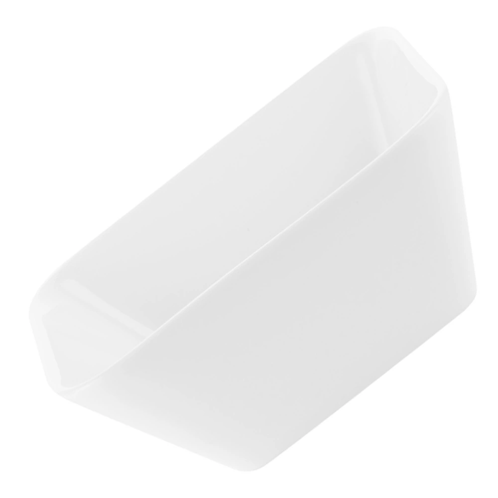 1pc Home Kitchen Square Bowl Salad Bowl Food Serving Dessert Bowl (White)