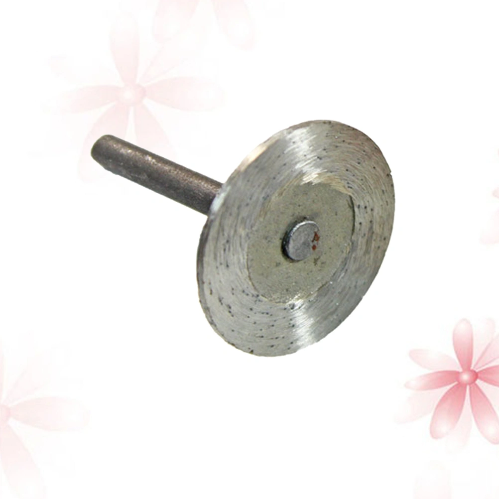 1 Pc Diamond Diamond Cutting Disc Rotary Power Tools Plus 40mm*6mm Handle (Silver)