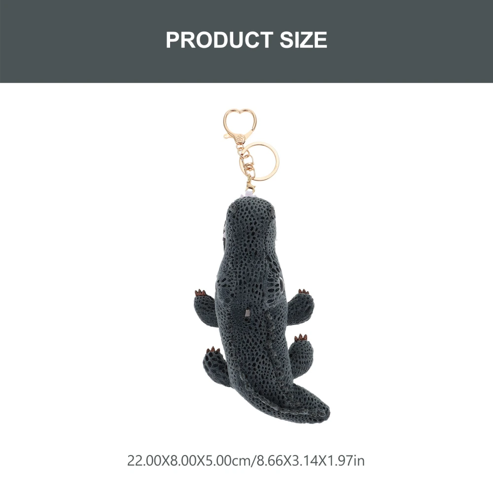 Cartoon Small Stuffed Animals Crocodile Plush Doll Key Chain Pendants for Decor