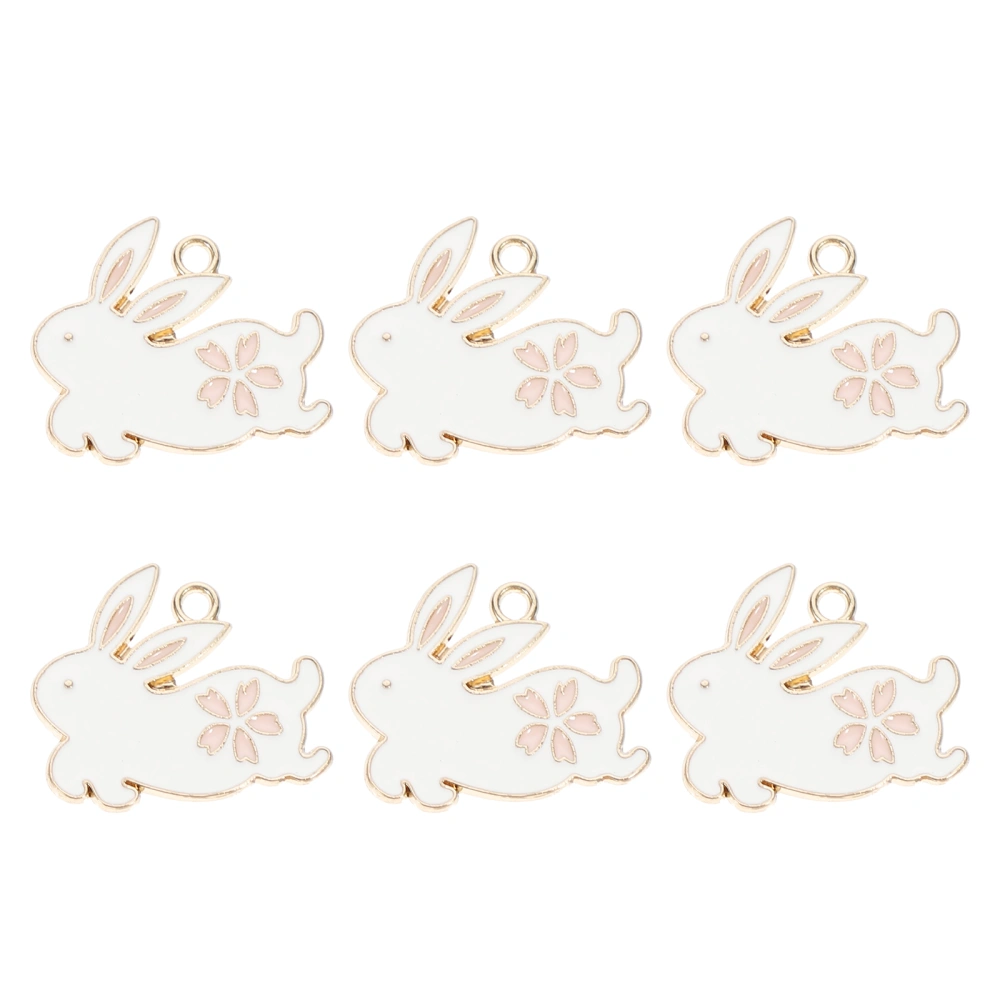 20pcs Delicate Cherries Rabbit Charm Cherries Rabbit Pendant DIY Charm